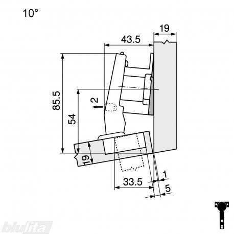 CLIP top lanksto komplektas N17, juoda ONYX