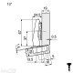 CLIP top lanksto komplektas N2, juoda ONYX