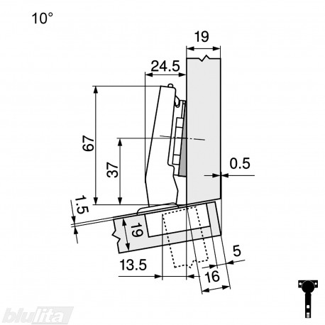 CLIP top lanksto komplektas N2, juoda ONYX