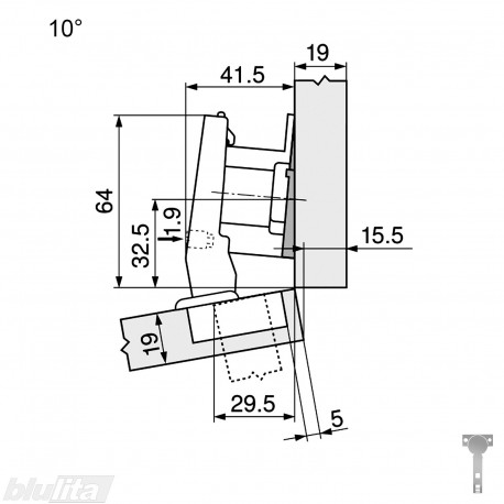 CLIP top lanksto komplektas N47, juoda ONYX