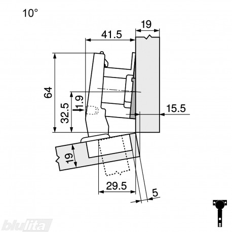 CLIP top lanksto komplektas N47, juoda ONYX