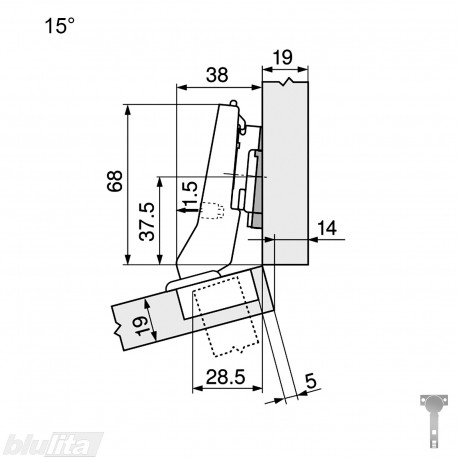 CLIP top lanksto komplektas N48
