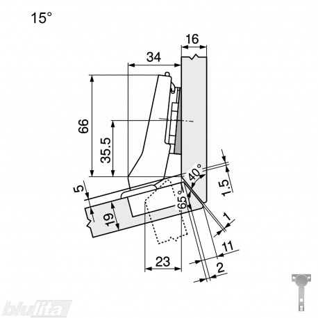 CLIP top lanksto komplektas N55