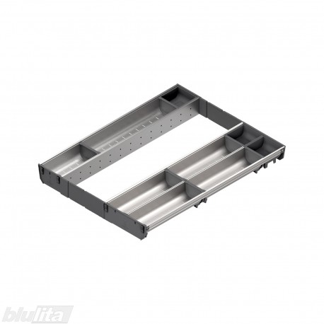 ORGA-LINE nerūdijančių plieninių įrankių dėklų komplektas, stalčiaus gylis NL 650 mm, korpuso plotis KB&nbsp;500&nbsp;mm