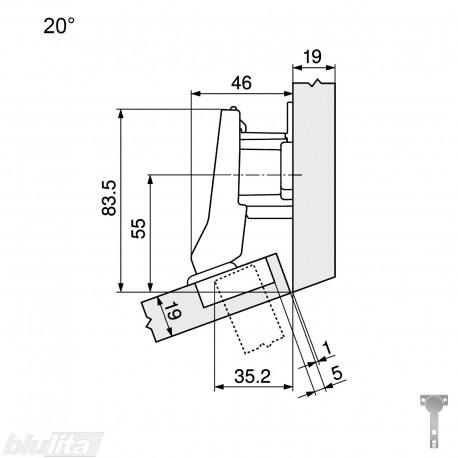CLIP top lanksto komplektas N19