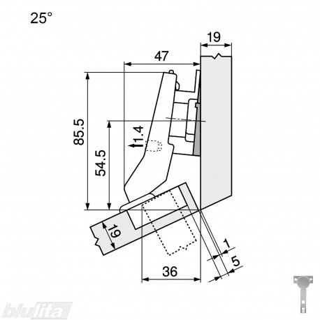 CLIP top lanksto komplektas N20