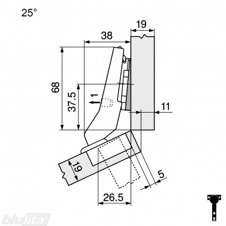 CLIP top lanksto komplektas N20