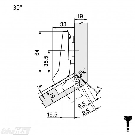 CLIP top lanksto komplektas N58, juodas ONYX