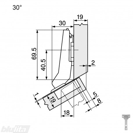 CLIP top lanksto komplektas N6