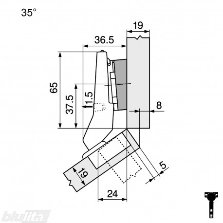 CLIP top lanksto komplektas N58, juodas ONYX