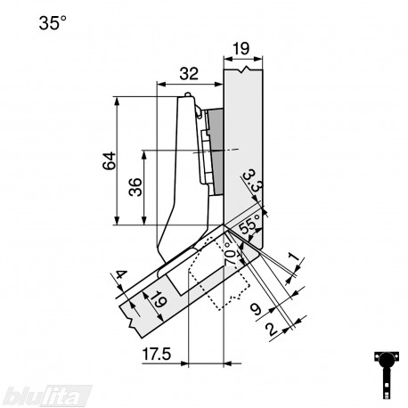 CLIP top lanksto komplektas N7, juodas ONYX