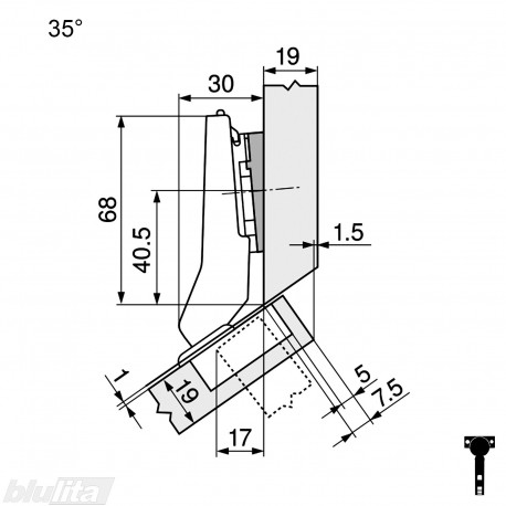 CLIP top lanksto komplektas N7, juodas ONYX