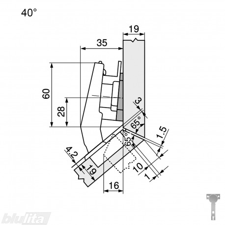 CLIP top lanksto komplektas N108