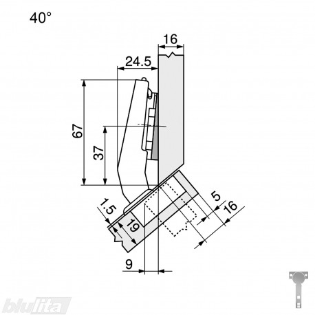 CLIP top lanksto komplektas N108