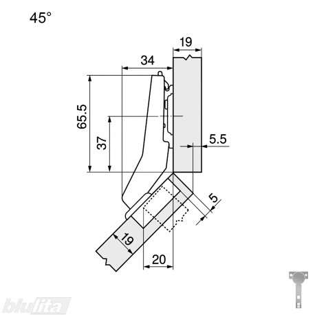 CLIP top lanksto komplektas N53