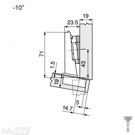 CLIP top lanksto komplektas N34