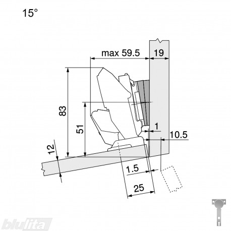 CLIP top lanksto komplektas ploniems fasadams N117