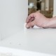 Lamello „Cabineo“ dangtelis, pakuotėje 100&nbsp;vnt., „Pure white“ RAL&nbsp;9010
