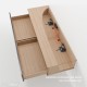 SERVO-DRIVE tvirtinimo laikiklis vienam variklio elementui, apatinis, su 800&nbsp;mm laidu