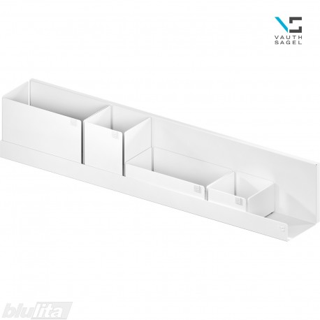 VS ADD BOARD BOX lentyna su metalinėmis dėžutėmis, plotis&nbsp;749 mm, balta matinė „White“
