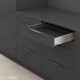 LEGRABOX M stalčiaus komplektas, NL&nbsp;300&nbsp;mm, 40&nbsp;kg, BLUMOTION, nerūd. plienas