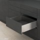 LEGRABOX C pure stalčiaus komplektas, NL&nbsp;500&nbsp;mm, 40&nbsp;kg, TIP-ON BLUMOTION, nerūd. plienas, EXPANDO&nbsp;T