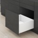 LEGRABOX F stalčiaus komplektas, NL&nbsp;450&nbsp;mm, 70&nbsp;kg, BLUMOTION, baltas „Silk“, EXPANDO&nbsp;T
