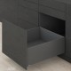 LEGRABOX F stalčiaus komplektas, NL&nbsp;600&nbsp;mm, 70&nbsp;kg, TIP-ON BLUMOTION, pilkas „Orion“, EXPANDO&nbsp;T