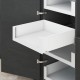 LEGRABOX C pure vidinio stalčiaus komplektas, NL&nbsp;650&nbsp;mm, 70&nbsp;kg, BLUMOTION, baltas „Silk“, fasadas su laikikliais