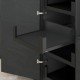 LEGRABOX C free vidinio stalčiaus komplektas, NL 500 mm, 70 kg, BLUMOTION, juodas „Terra“, fasadas su laikikliais