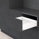 LEGRABOX K stalčiaus komplektas, NL&nbsp;450&nbsp;mm, 40&nbsp;kg, TIP-ON BLUMOTION, baltas „Silk“, EXPANDO&nbsp;T