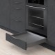LEGRABOX N stalčiaus komplektas, NL&nbsp;400&nbsp;mm, 40&nbsp;kg, BLUMOTION, pilkas „Orion“