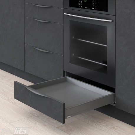 LEGRABOX N stalčiaus komplektas, NL&nbsp;400&nbsp;mm, 40&nbsp;kg, BLUMOTION, pilkas „Orion“